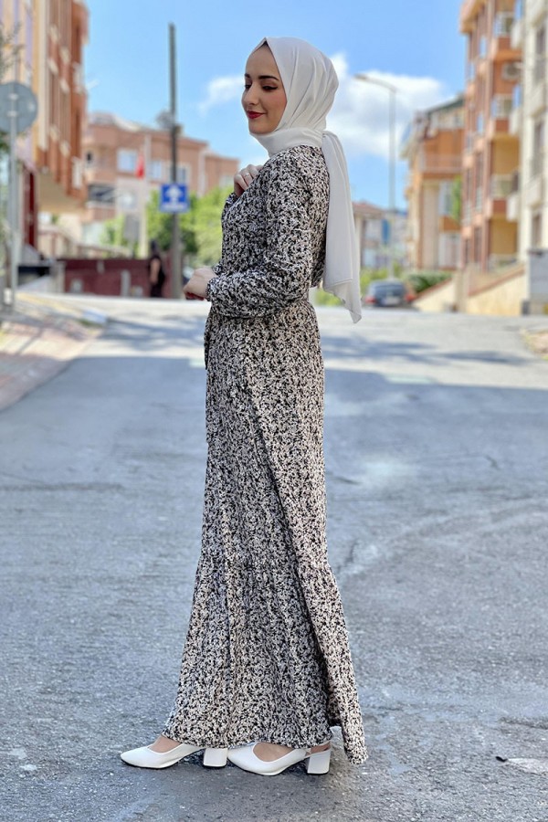 Moda Çizgi Tesettür Elbise