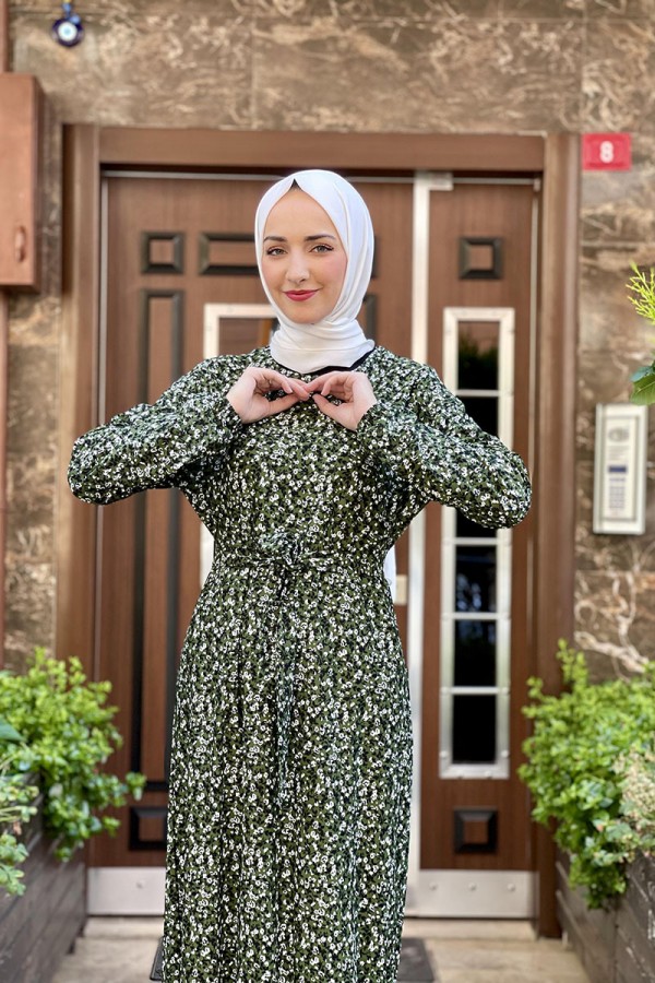 Moda Çizgi Tesettür Elbise