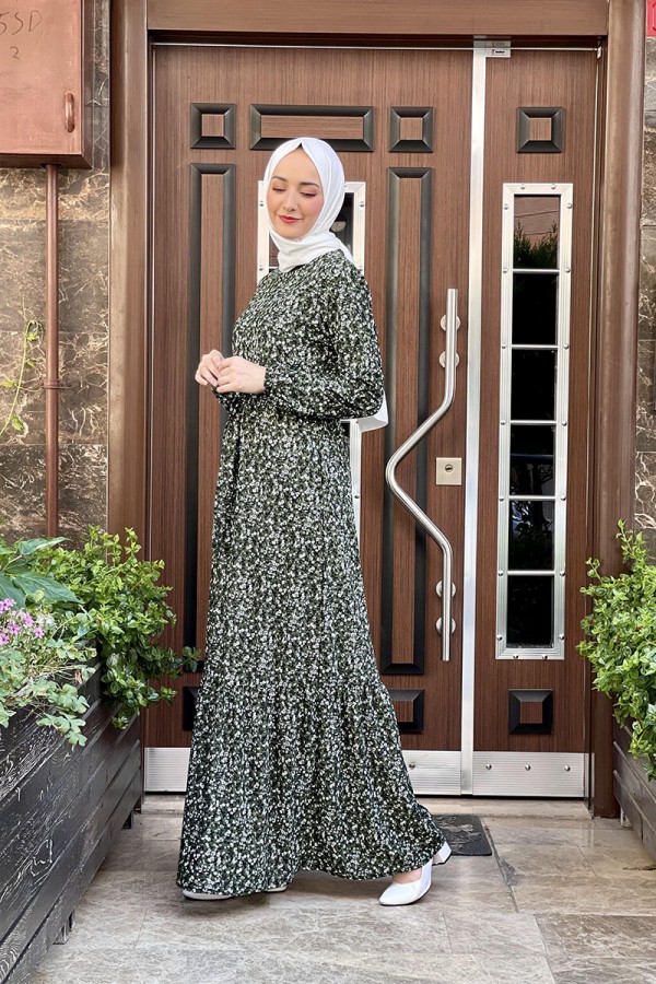 Moda Çizgi Tesettür Elbise