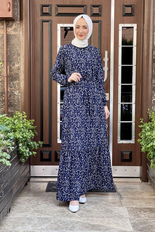 Moda Çizgi Tesettür Elbise
