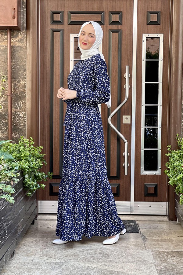 Moda Çizgi Tesettür Elbise