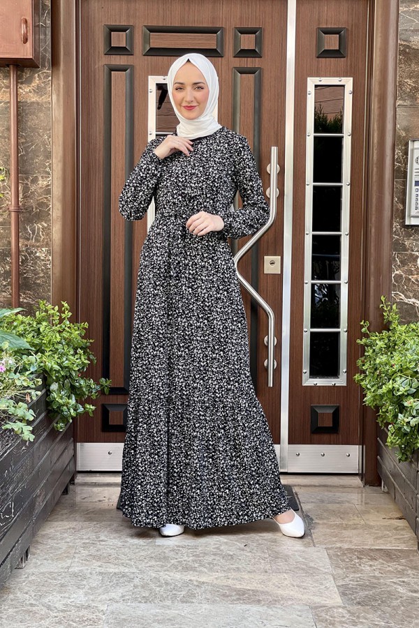 Moda Çizgi Tesettür Elbise