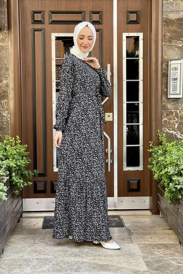 Moda Çizgi Tesettür Elbise