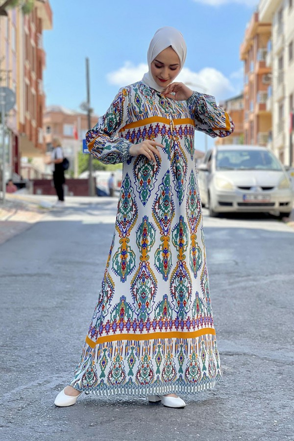 Moda Çizgi Tesettür Elbise