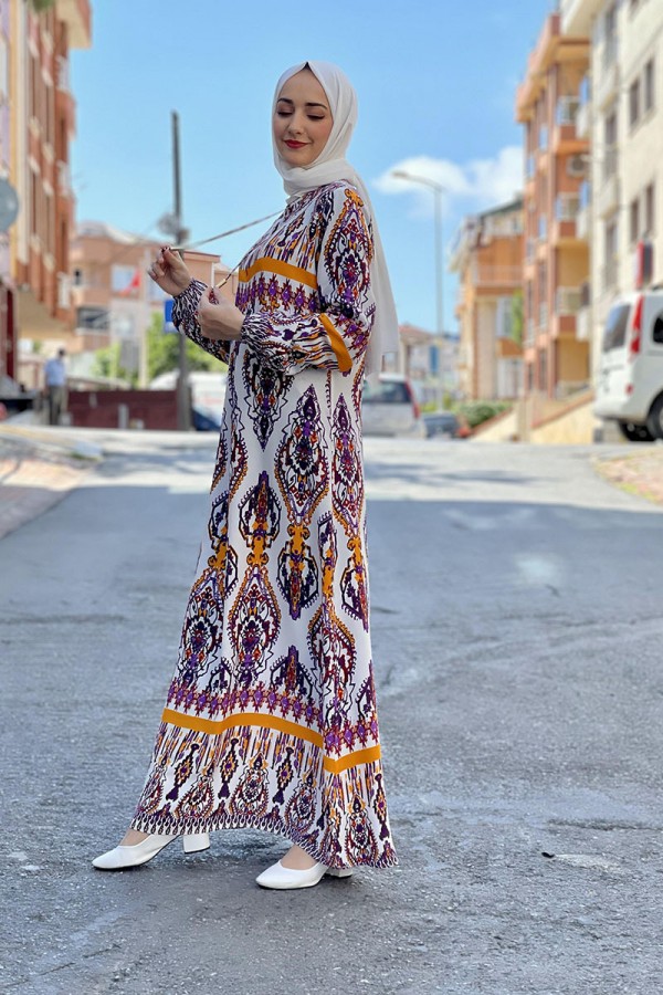 Moda Çizgi Tesettür Elbise