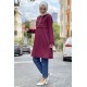 Moda Çizgi Desenli Tunik