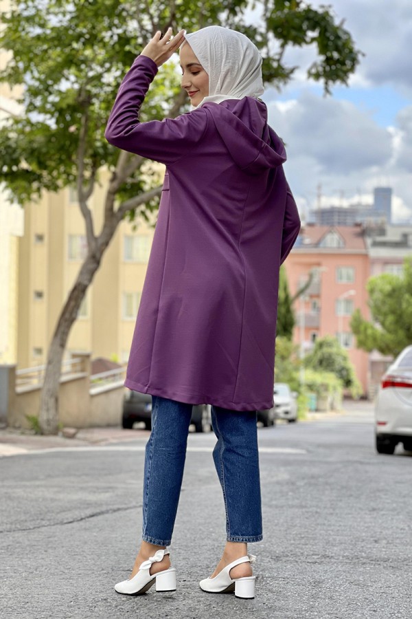 Moda Çizgi Desenli Tunik