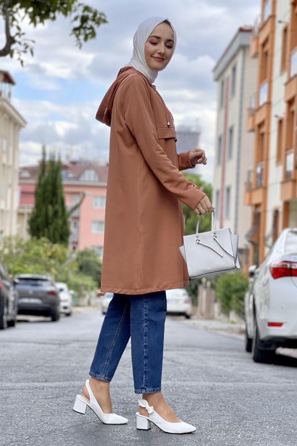 Moda Çizgi Desenli Tunik