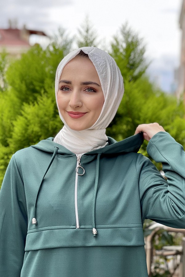 Moda Çizgi Desenli Tunik