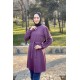 Moda Çizgi Desenli Tunik