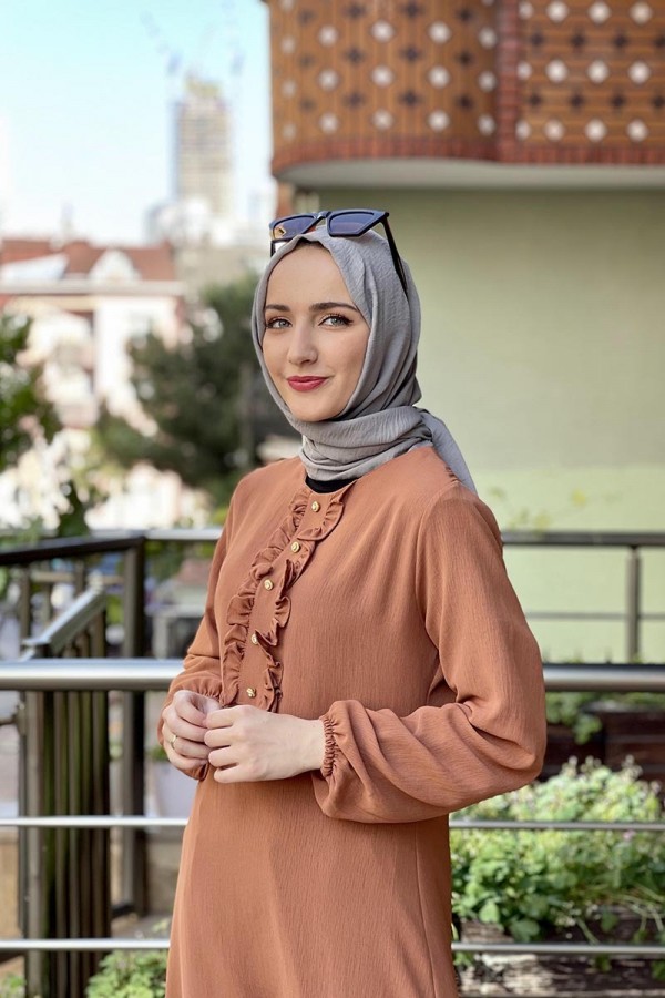Moda Çizgi Desenli Tunik