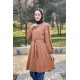 Moda Çizgi Desenli Tunik