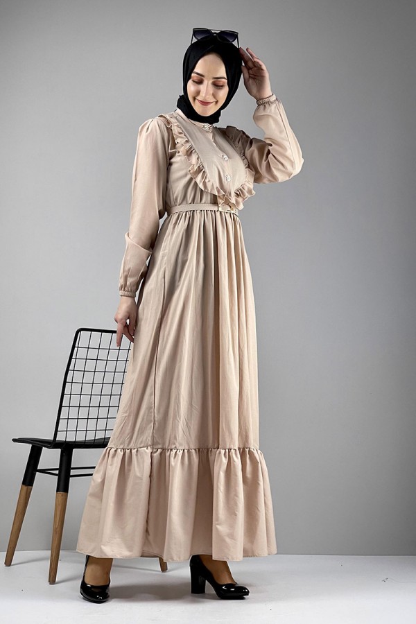 Moda Çizgi Tesettür Elbise