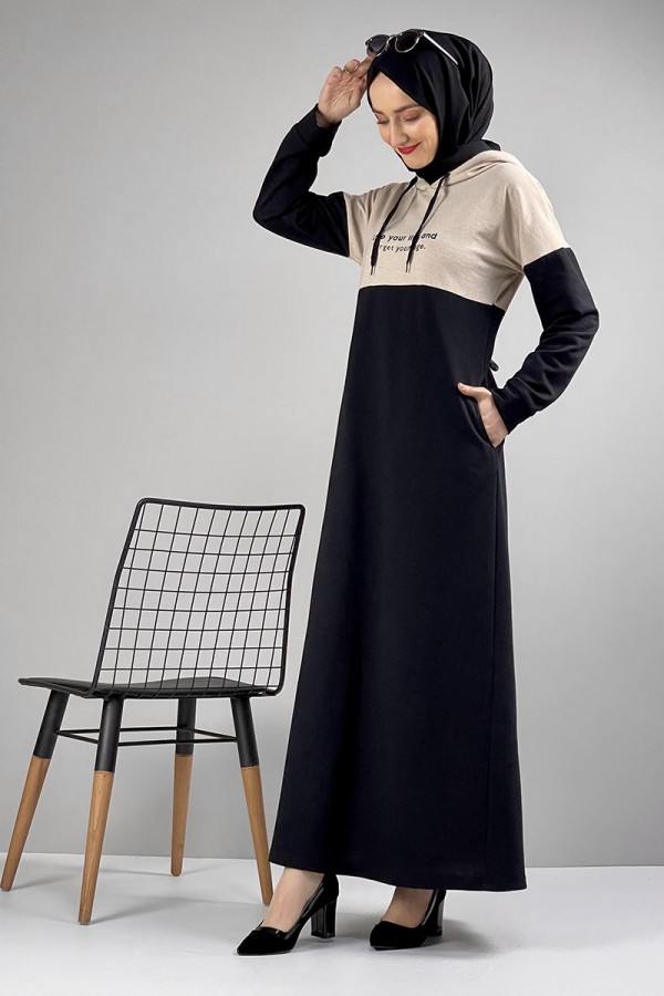 Moda Çizgi Tesettür Elbise