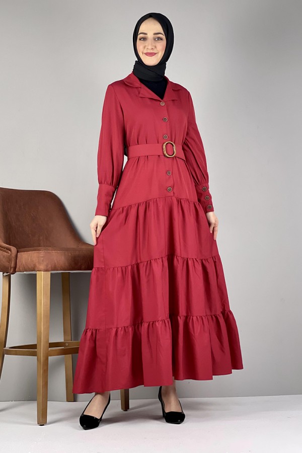 Moda Çizgi Tesettür Elbise