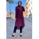 Moda Çizgi Desenli Tunik