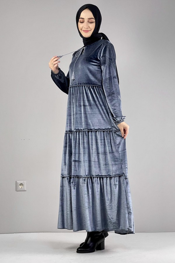 Moda Çizgi Tesettür Elbise