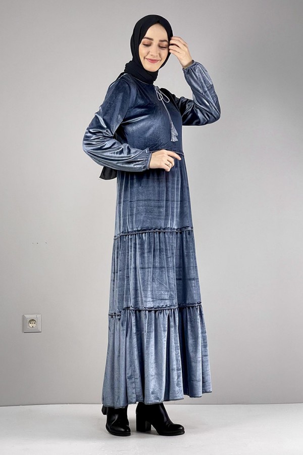 Moda Çizgi Tesettür Elbise