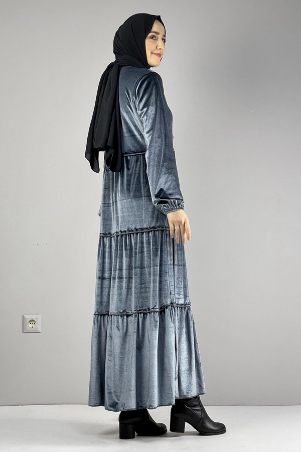 Moda Çizgi Tesettür Elbise