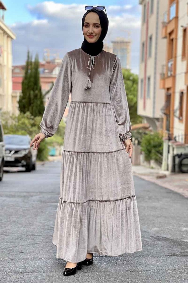 Moda Çizgi Tesettür Elbise