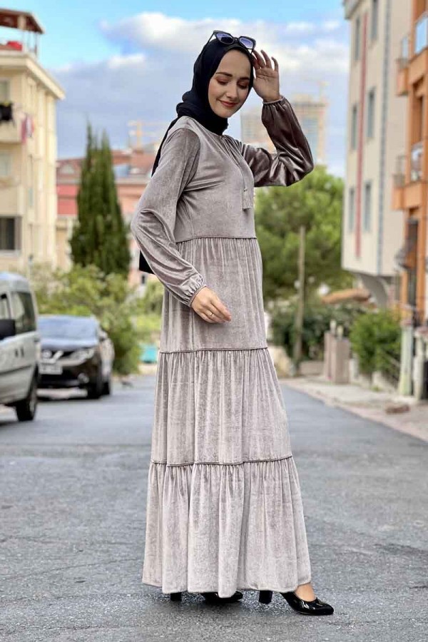 Moda Çizgi Tesettür Elbise