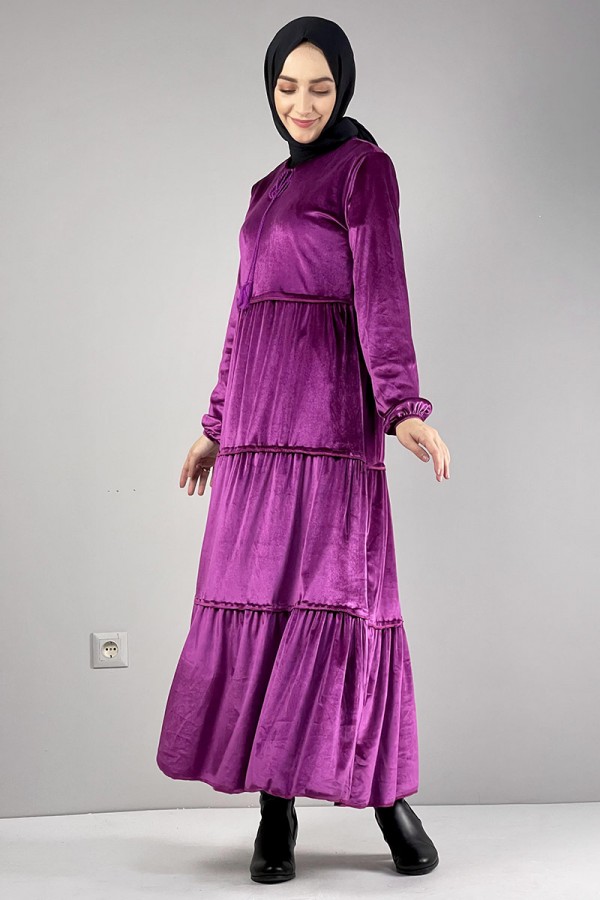 Moda Çizgi Tesettür Elbise