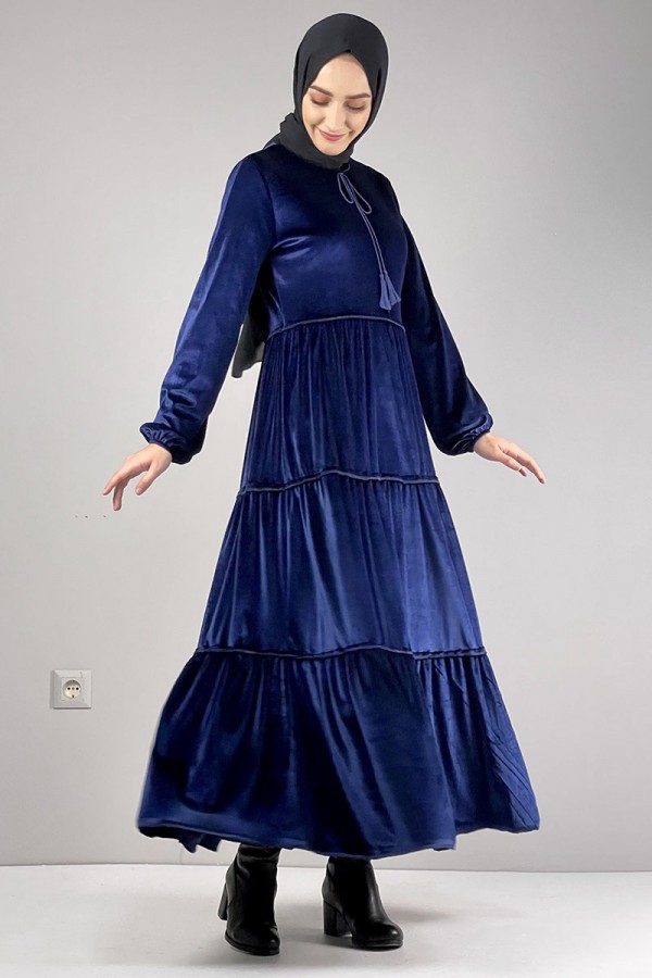 Moda Çizgi Tesettür Elbise
