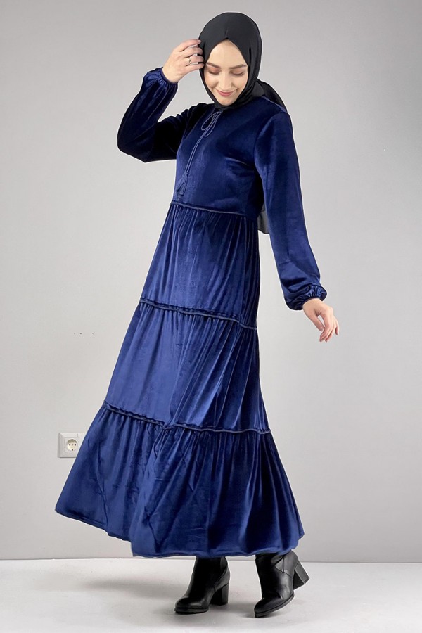Moda Çizgi Tesettür Elbise