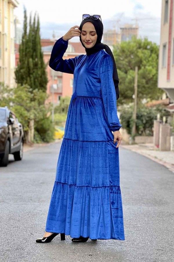 Moda Çizgi Tesettür Elbise