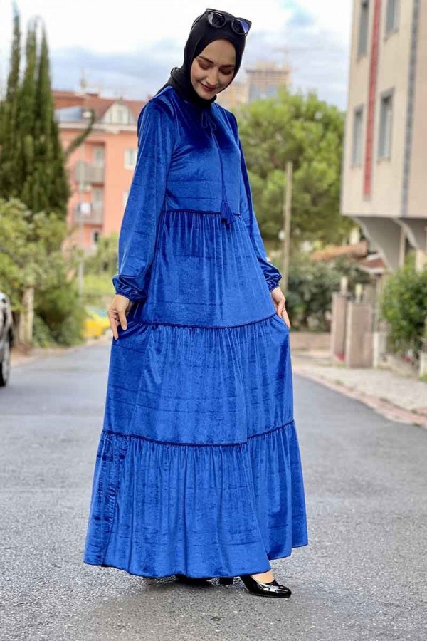 Moda Çizgi Tesettür Elbise