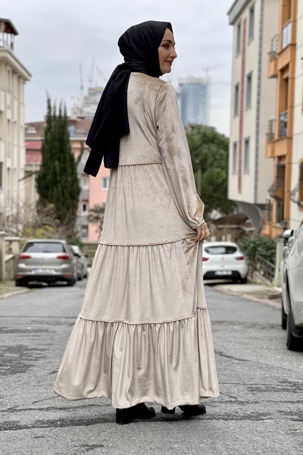 Moda Çizgi Tesettür Elbise