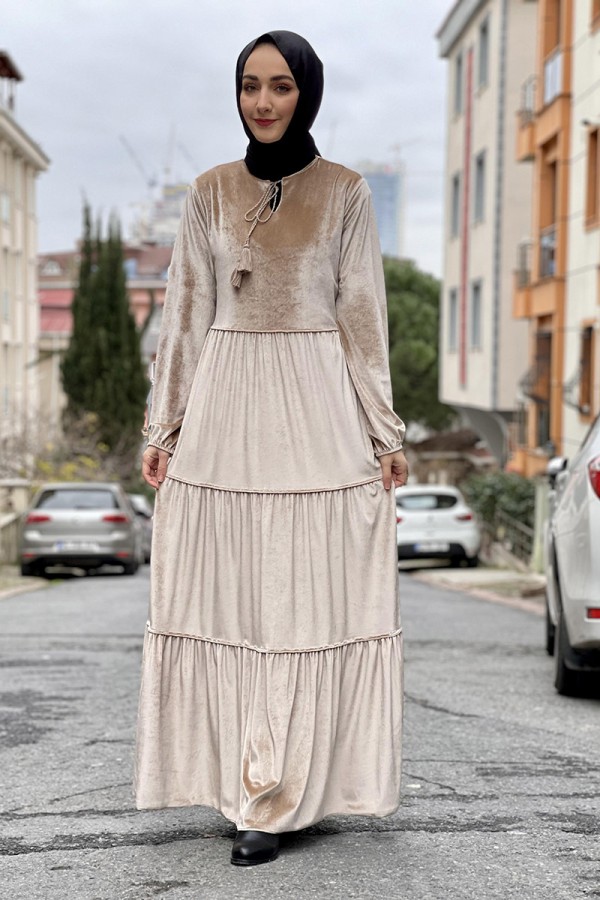 Moda Çizgi Tesettür Elbise