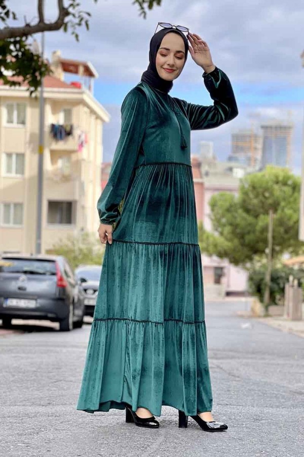 Moda Çizgi Tesettür Elbise