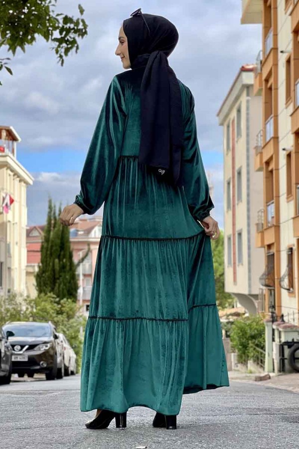 Moda Çizgi Tesettür Elbise
