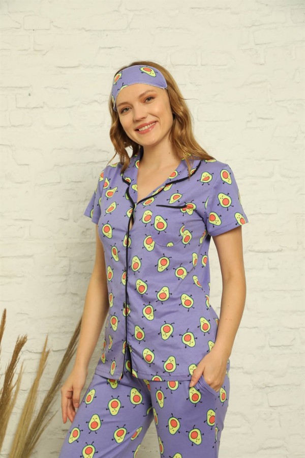 Moda Çizgi Kadın Penye Pijama