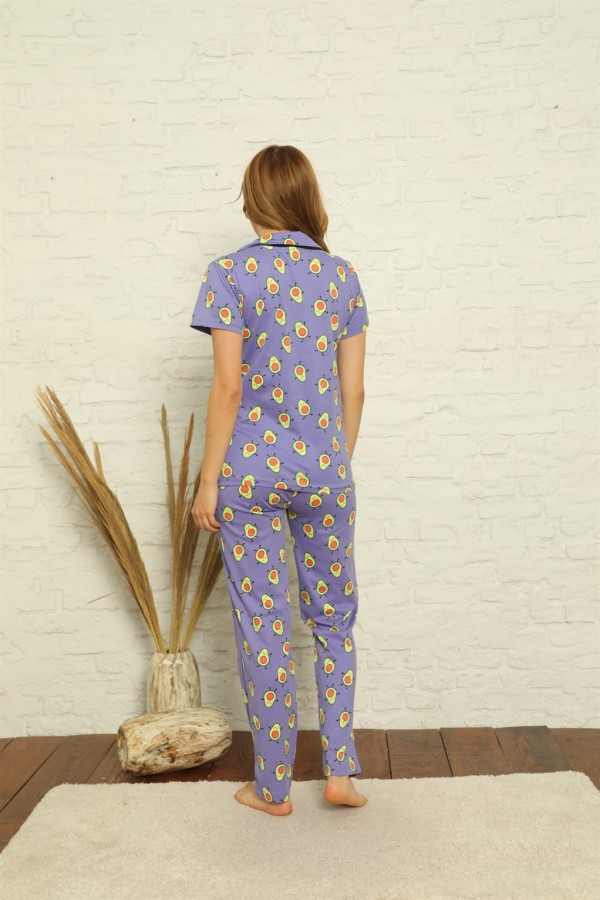 Moda Çizgi Kadın Penye Pijama