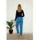 Moda Çizgi Kadın Alt Pijama