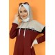Moda Çizgi Tesettür Elbise
