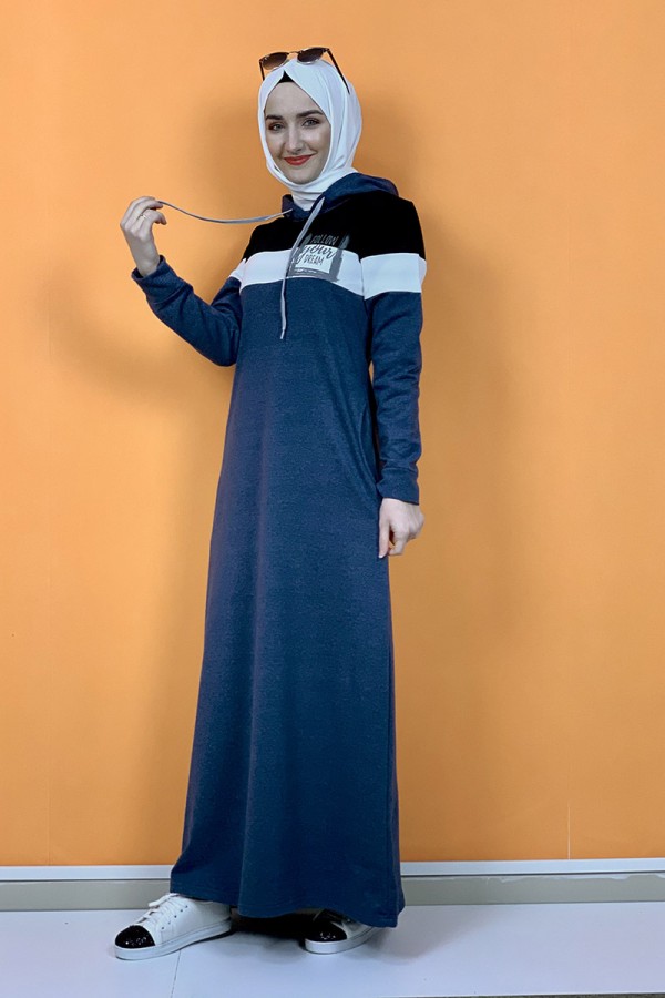 Moda Çizgi Tesettür Elbise
