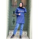 Moda Çizgi Desenli Tunik