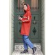 Moda Çizgi Desenli Tunik