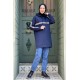 Moda Çizgi Desenli Tunik
