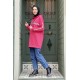 Moda Çizgi Desenli Tunik