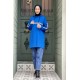 Moda Çizgi Desenli Tunik