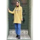 Moda Çizgi Desenli Tunik