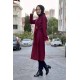 Kaşe Kaban Bordo