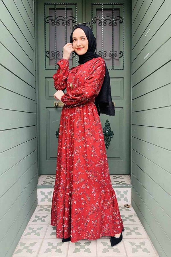 Moda Çizgi Tesettür Elbise