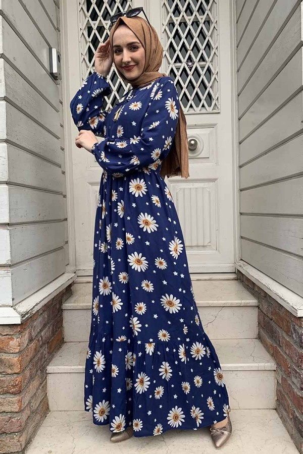 Moda Çizgi Tesettür Elbise
