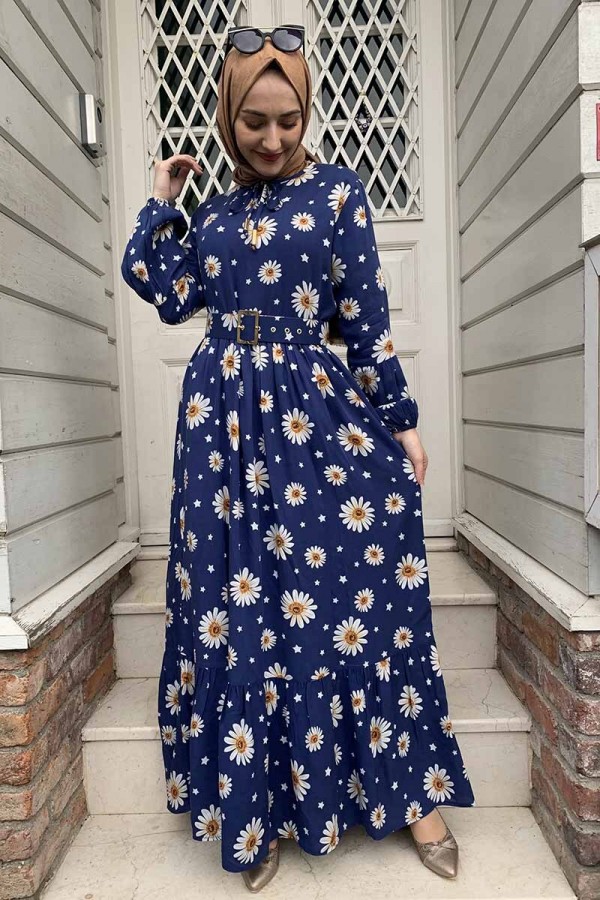 Moda Çizgi Tesettür Elbise