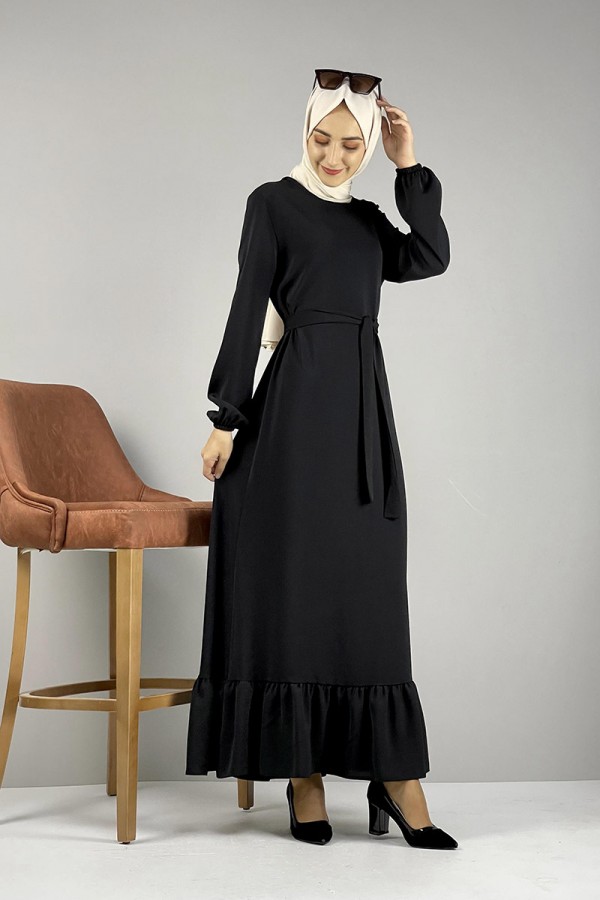 Moda Çizgi Tesettür Elbise